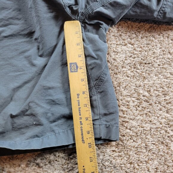 LL Bean Shorts Mens 44 Blue Khaki Cargo Outdoor Casual Preppy Natural Fit Hike - Picture 5 of 7